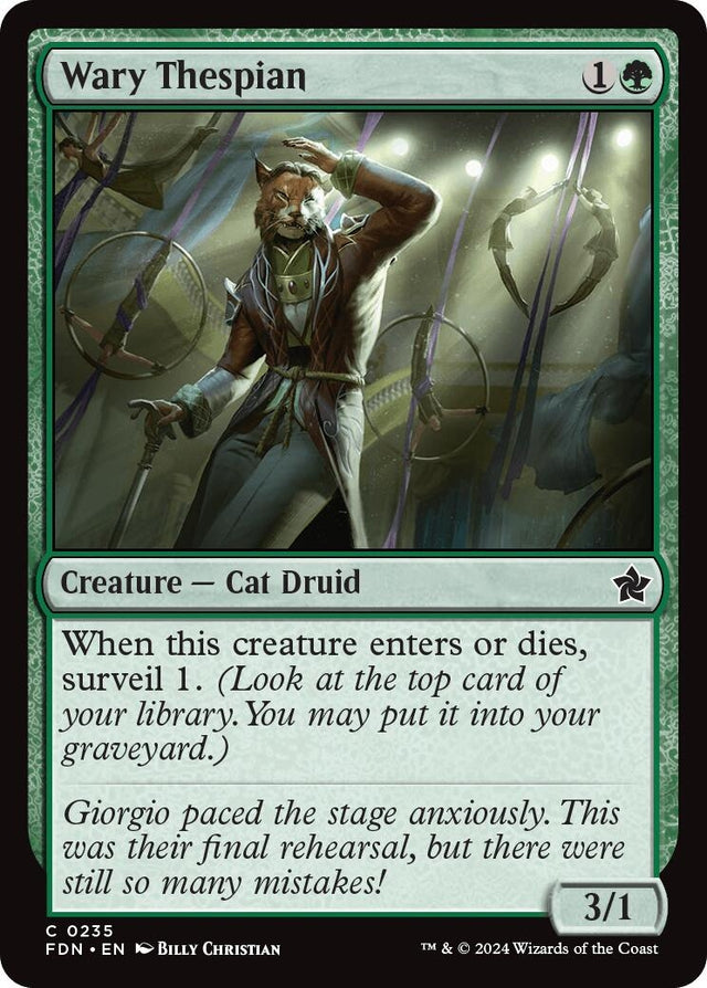 Image for Wary Thespian (235) (Foundations) - Magic: The Gathering