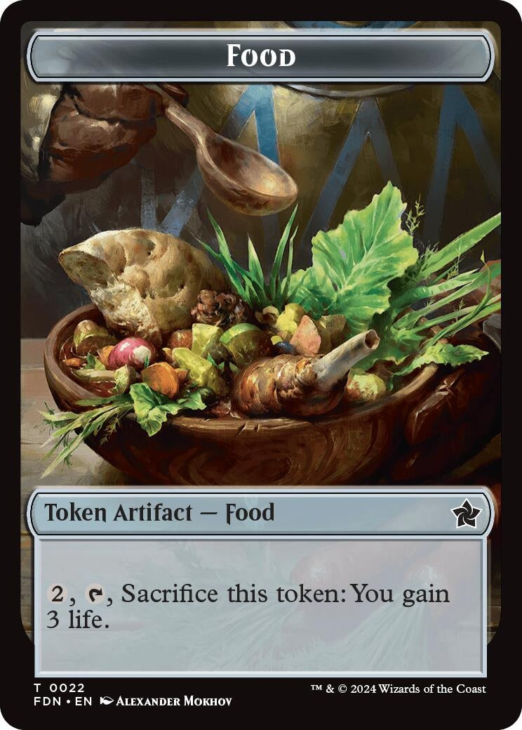 Image for Food // Treasure Double-Sided Token (22 // 23) (Foundations) - Magic: The Gathering