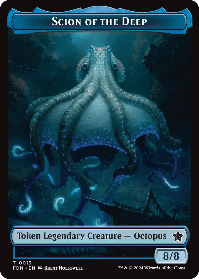 Image for Scion of the Deep // Koma's Coil Doubled-Sided Token (13 // 11) (Foil) (Foundations) - Magic: The Gathering