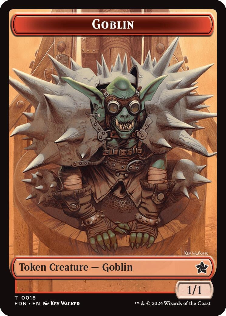 Image for Goblin // Zombie Doubled-Sided Token (18 // 15) (Foundations) - Magic: The Gathering