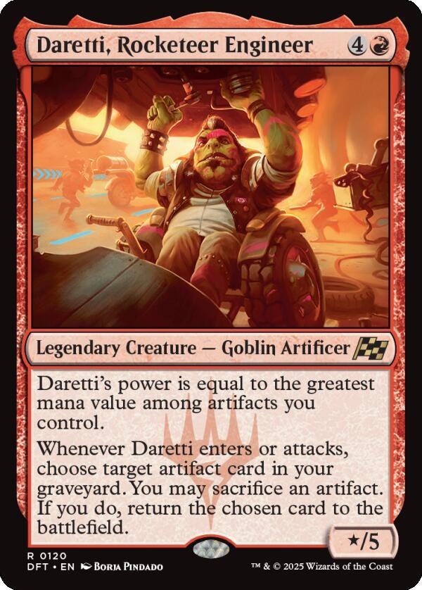 Image for Daretti, Rocketeer Engineer (120) (Foil) (Aetherdrift) (DFT) - Magic: The Gathering