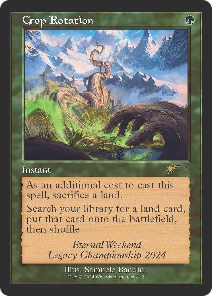 Image for Crop Rotation (Retro Frame) (Eternal Weekend 2024 Promo) (2) (Foil) (Unique and Miscellaneous Promos) (UMP) - Magic: The Gathering