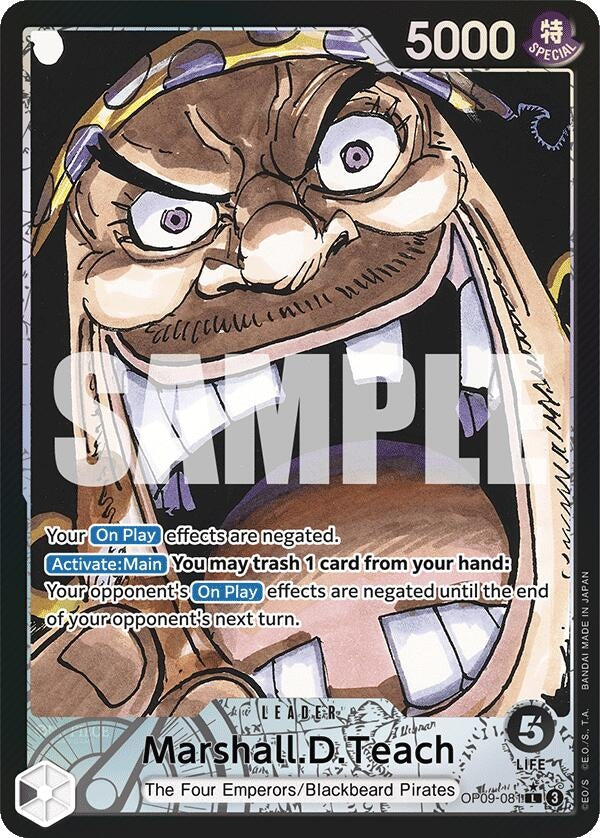 Image for Marshall.D.Teach (081) (Parallel) (OP09-081) (Foil) (Emperors in the New World) - One Piece Card Game