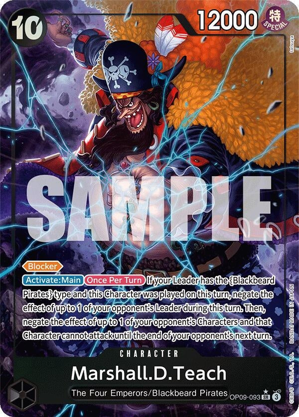 Image for Marshall.D.Teach (093) (Alternate Art) (OP09-093) (Foil) (Emperors in the New World) - One Piece Card Game