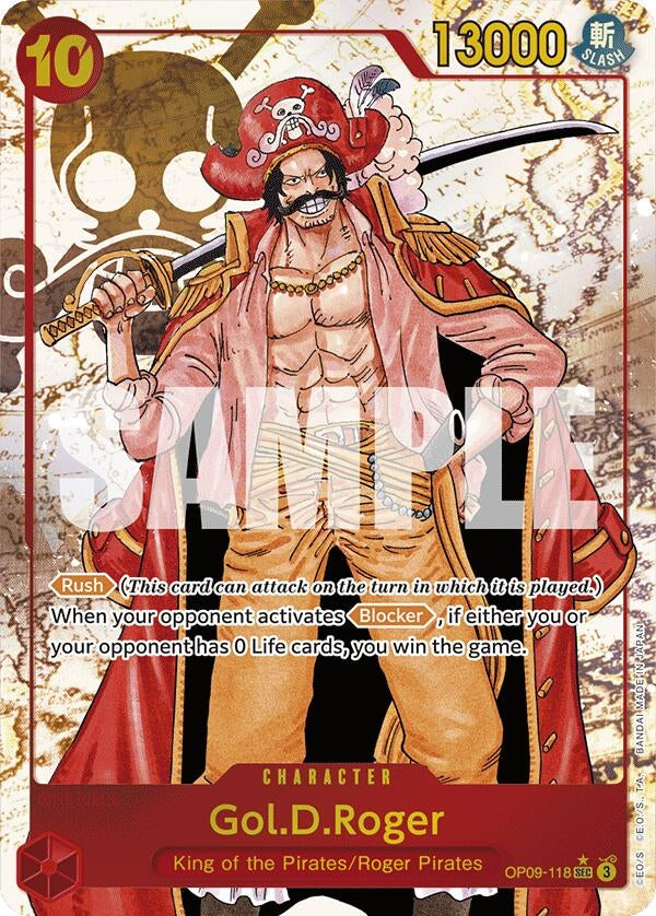Image for Gol.D.Roger (Alternate Art) (OP09-118) (Foil) (Emperors in the New World) - One Piece Card Game