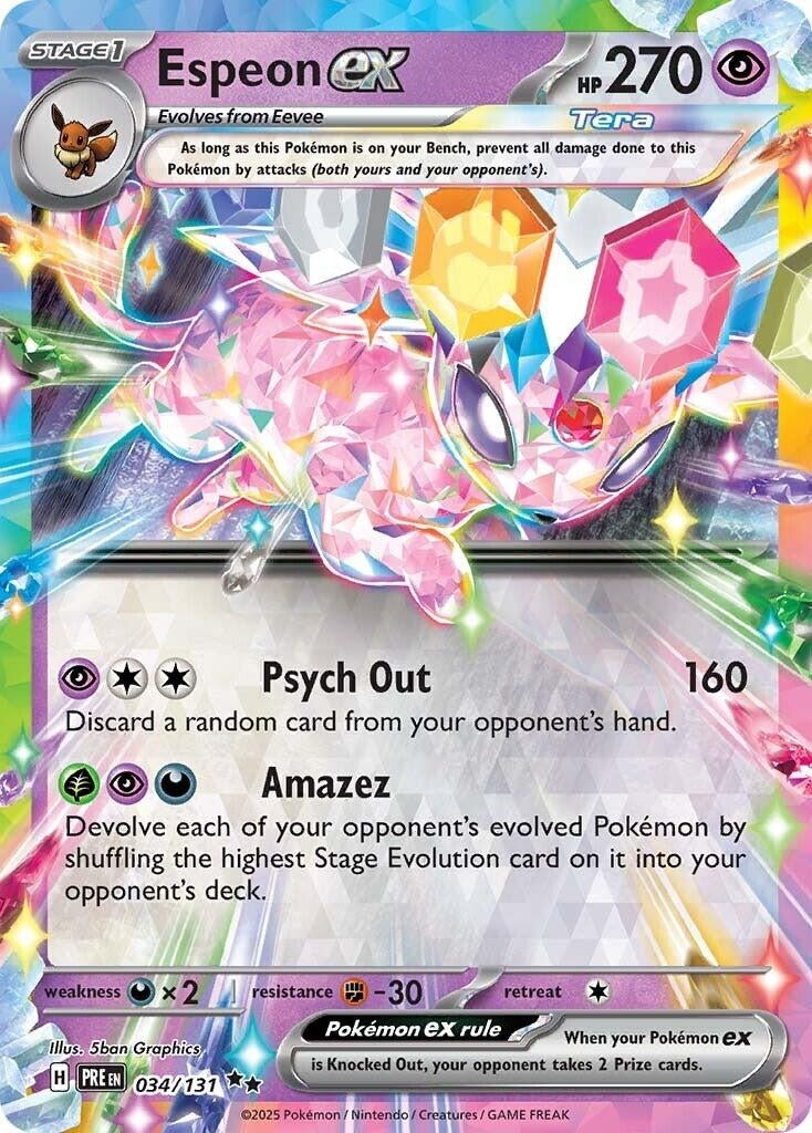 Espeon ex (034/131) (SV: Prismatic Evolutions)