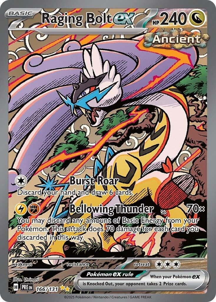 Image for Raging Bolt ex (166/131) (SV: Prismatic Evolutions) - Pokemon