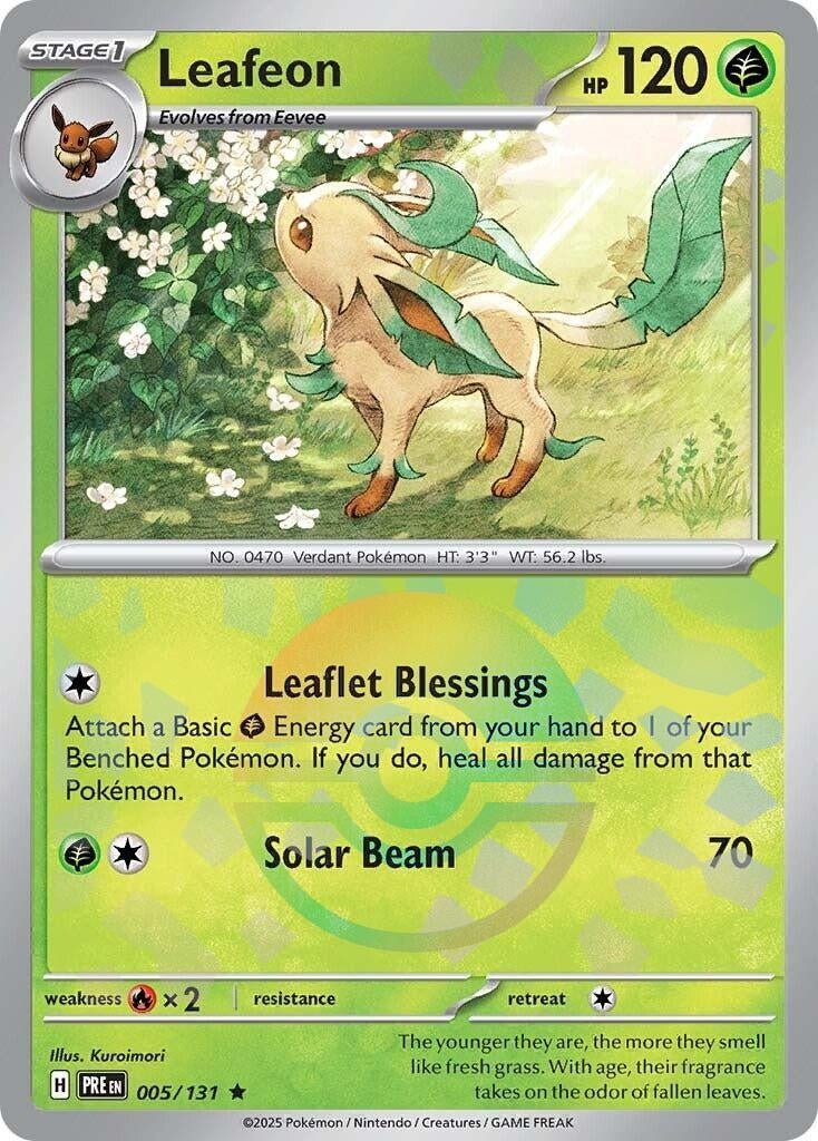Leafeon (Poke Ball Pattern) (005/131) (SV: Prismatic Evolutions)