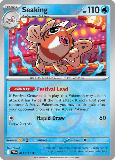 Image for Seaking (Poke Ball Pattern) (021/131) (SV: Prismatic Evolutions) - Pokemon