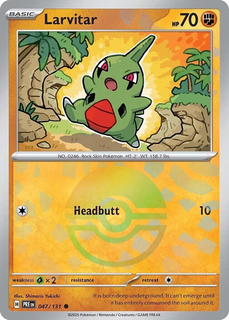 Larvitar (Poke Ball Pattern) (047/131) (SV: Prismatic Evolutions)