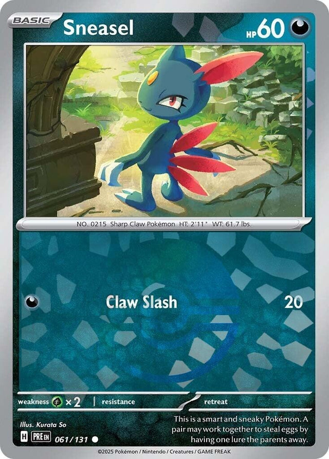 Image for Sneasel (Poke Ball Pattern) (061/131) (SV: Prismatic Evolutions) - Pokemon