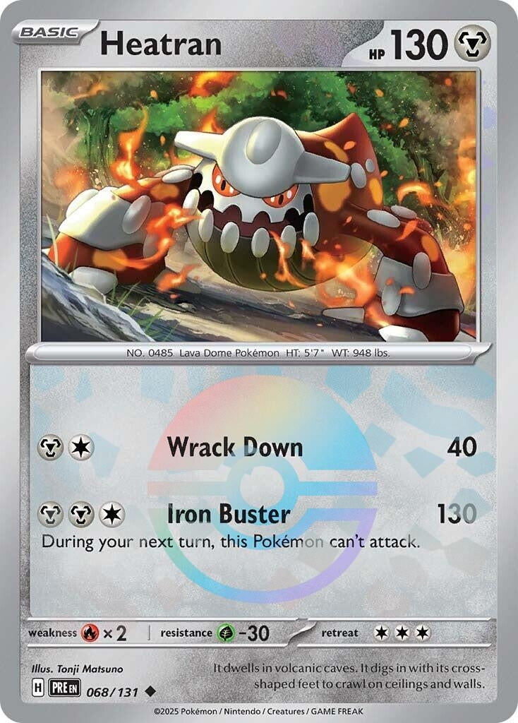 Heatran (Poke Ball Pattern) (068/131) (SV: Prismatic Evolutions)