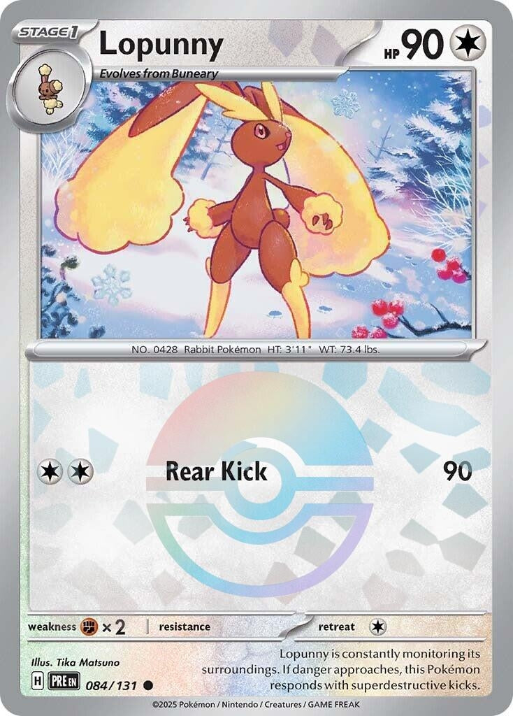 Lopunny (Poke Ball Pattern) (084/131) (SV: Prismatic Evolutions)