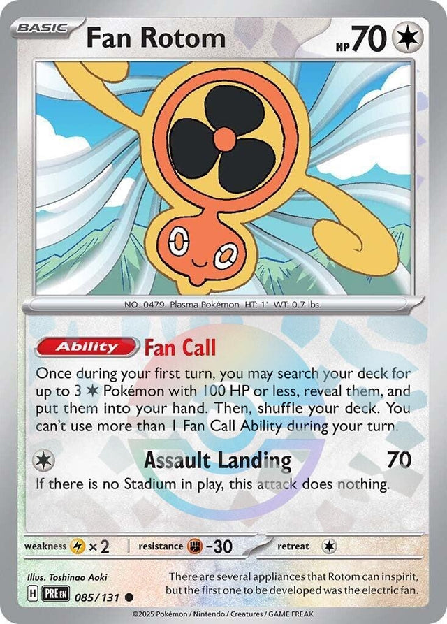 Image for Fan Rotom (Poke Ball Pattern) (085/131) (SV: Prismatic Evolutions) - Pokemon