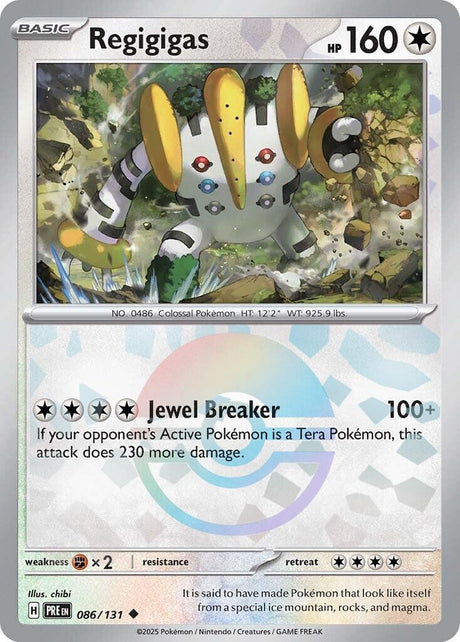 Image for Regigigas (Poke Ball Pattern) (086/131) (SV: Prismatic Evolutions) - Pokemon