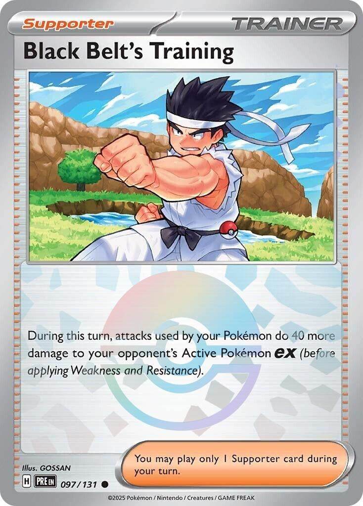 Black Belt's Training - 097/131 (Poke Ball Pattern) (097/131) (SV: Prismatic Evolutions)