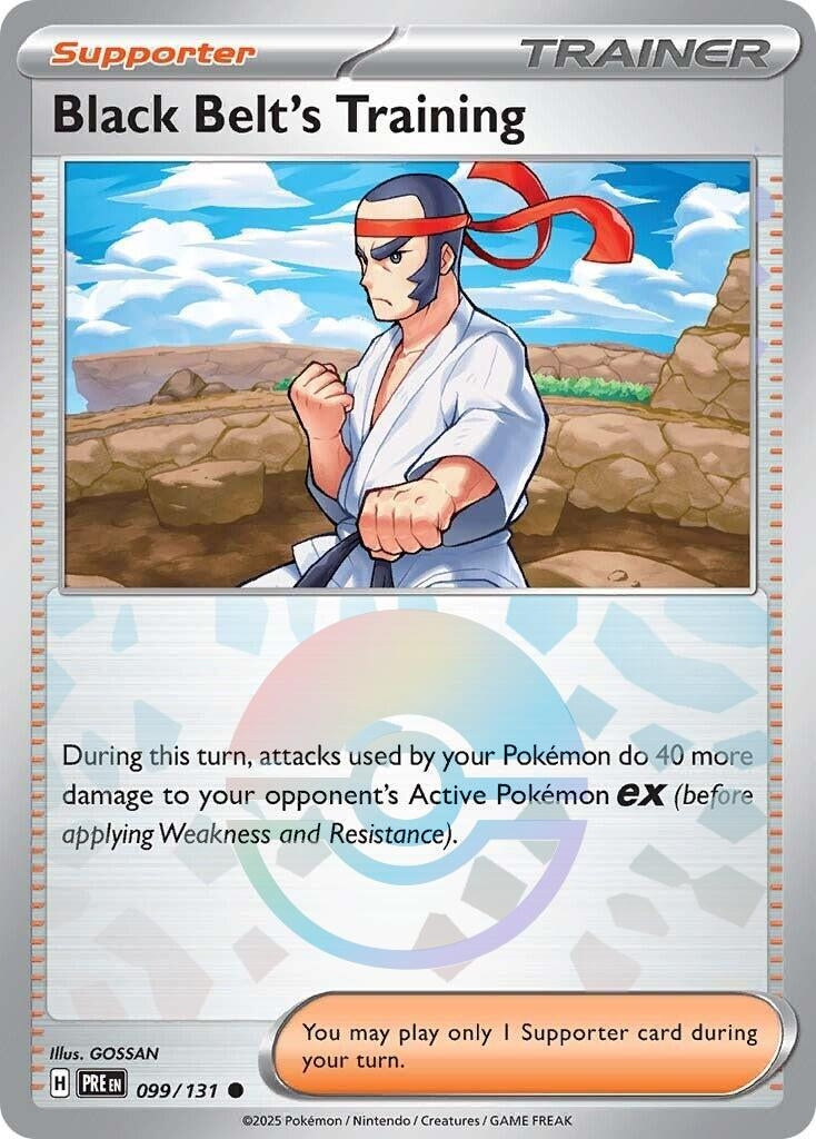 Black Belt's Training - 099/131 (Poke Ball Pattern) (099/131) (SV: Prismatic Evolutions)