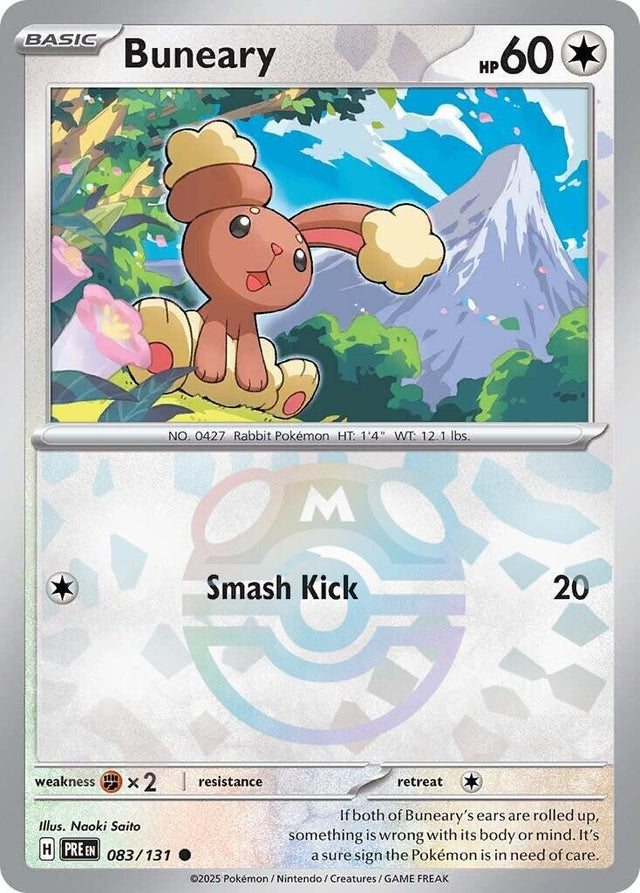 Image for Buneary (Master Ball Pattern) (083/131) (SV: Prismatic Evolutions) - Pokemon