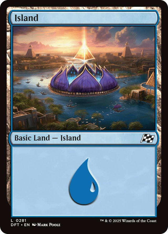 Image for Island (0281) (281) (Foil) (Aetherdrift) (DFT) - Magic: The Gathering