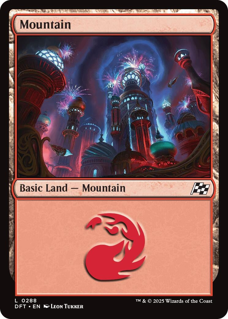 Image for Mountain (0288) (288) (Foil) (Aetherdrift) (DFT) - Magic: The Gathering