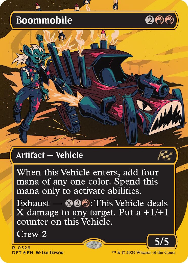 Image for Boommobile (Borderless) (First-Place Foil) (526) (Foil) (Aetherdrift) (DFT) - Magic: The Gathering