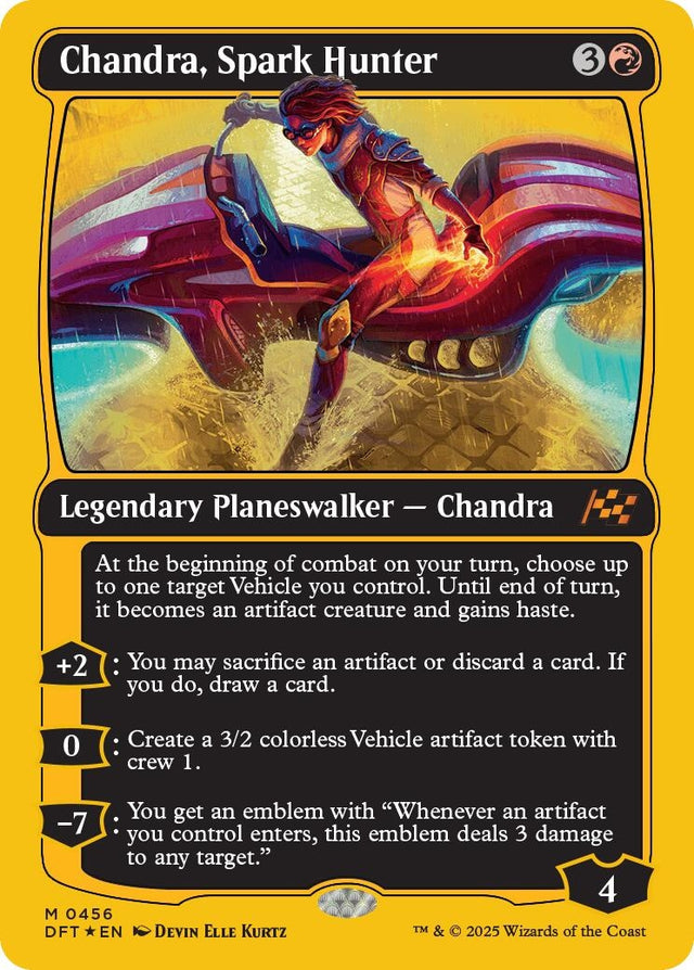 Image for Chandra, Spark Hunter (First-Place Foil) (456) (Foil) (Aetherdrift) (DFT) - Magic: The Gathering