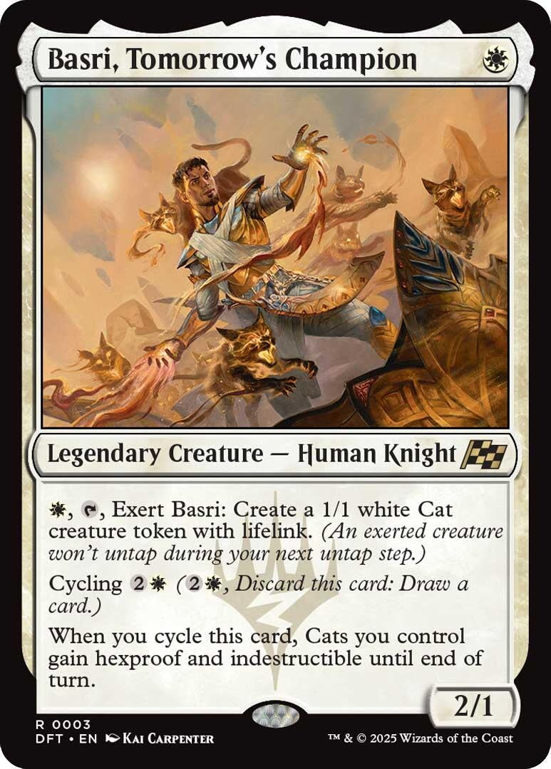Image for Basri, Tomorrow's Champion (3) (Aetherdrift) (DFT) - Magic: The Gathering