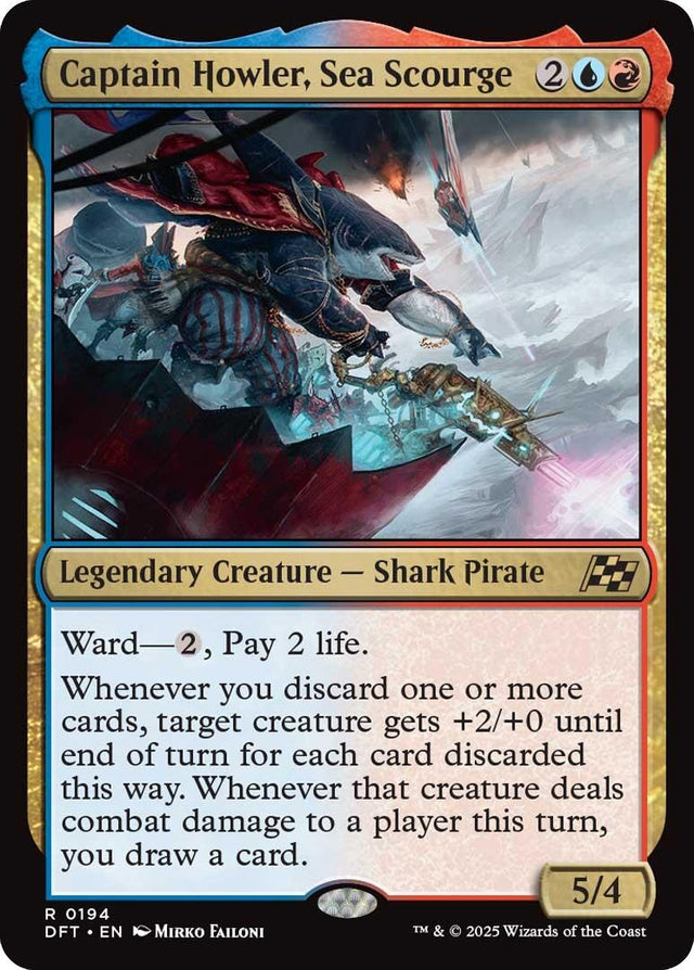 Image for Captain Howler, Sea Scourge (194) (Aetherdrift) (DFT) - Magic: The Gathering