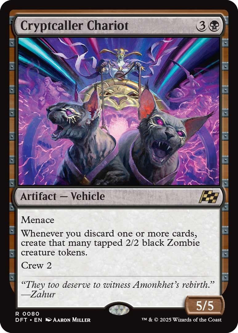 Image for Cryptcaller Chariot (80) (Aetherdrift) (DFT) - Magic: The Gathering