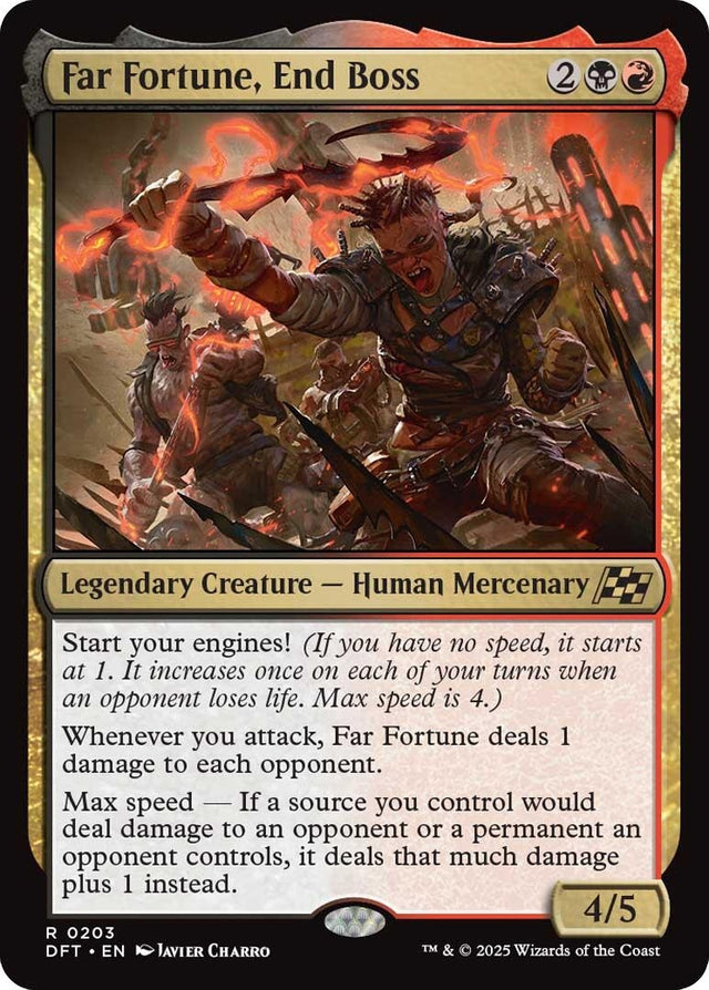 Image for Far Fortune, End Boss (203) (Aetherdrift) (DFT) - Magic: The Gathering