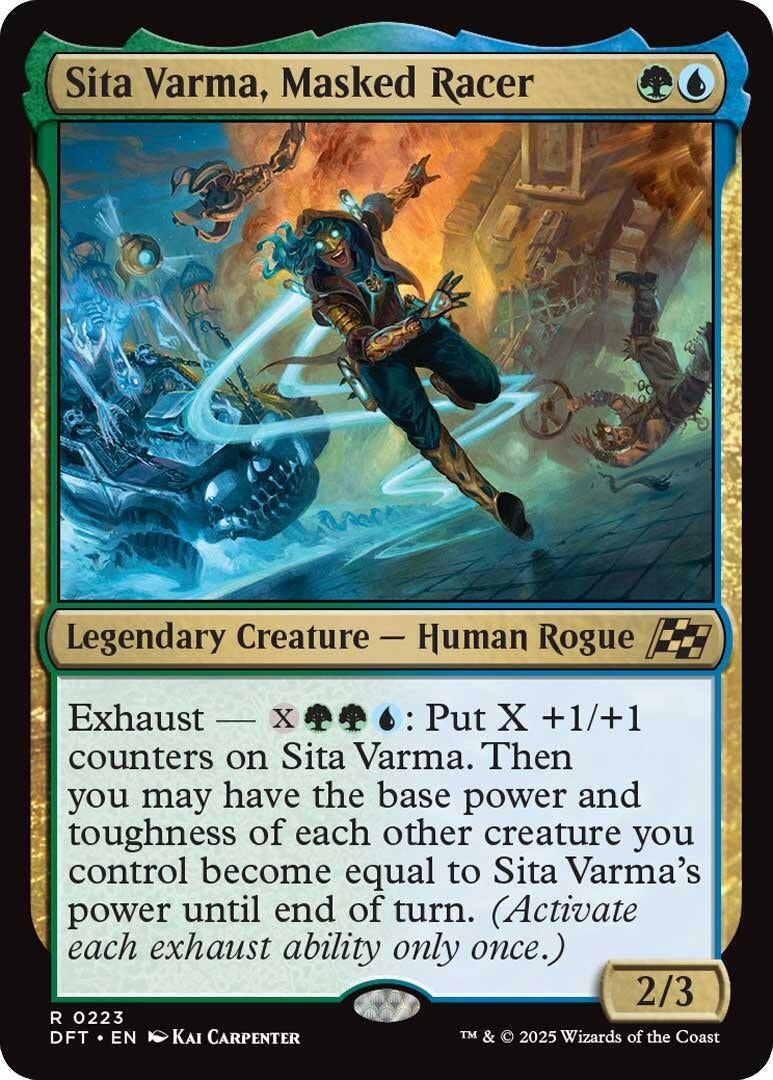 Image for Sita Varma, Masked Racer (223) (Foil) (Aetherdrift) (DFT) - Magic: The Gathering