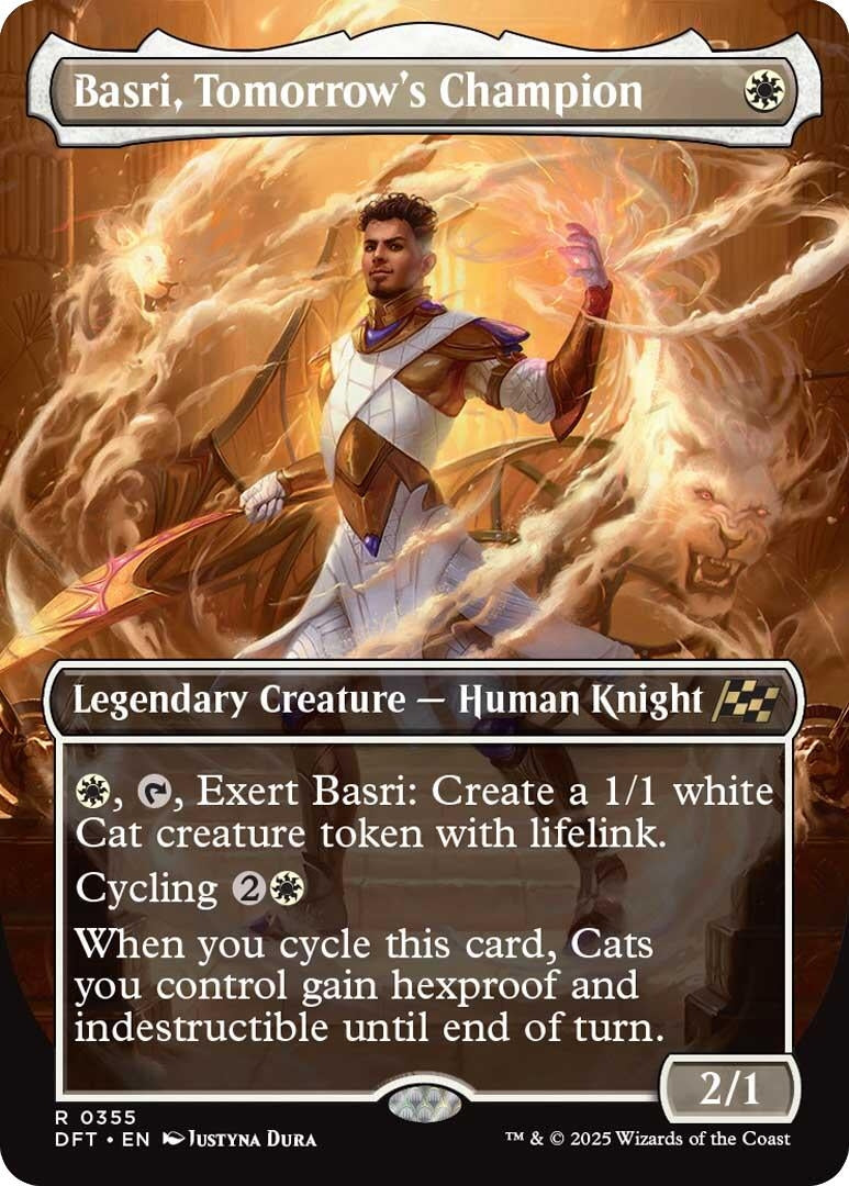 Image for Basri, Tomorrow's Champion (Borderless) (355) (Foil) (Aetherdrift) (DFT) - Magic: The Gathering