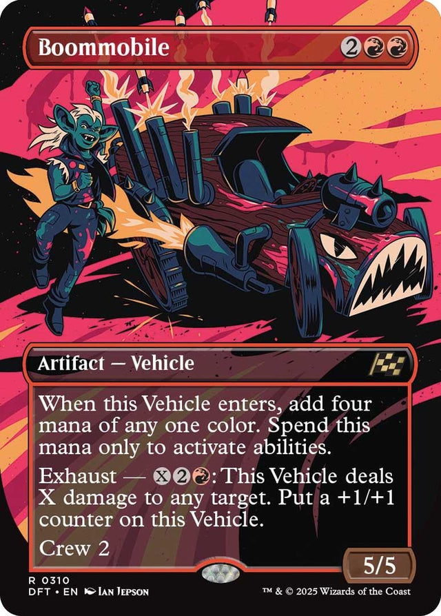 Image for Boommobile (Borderless) (310) (Foil) (Aetherdrift) (DFT) - Magic: The Gathering
