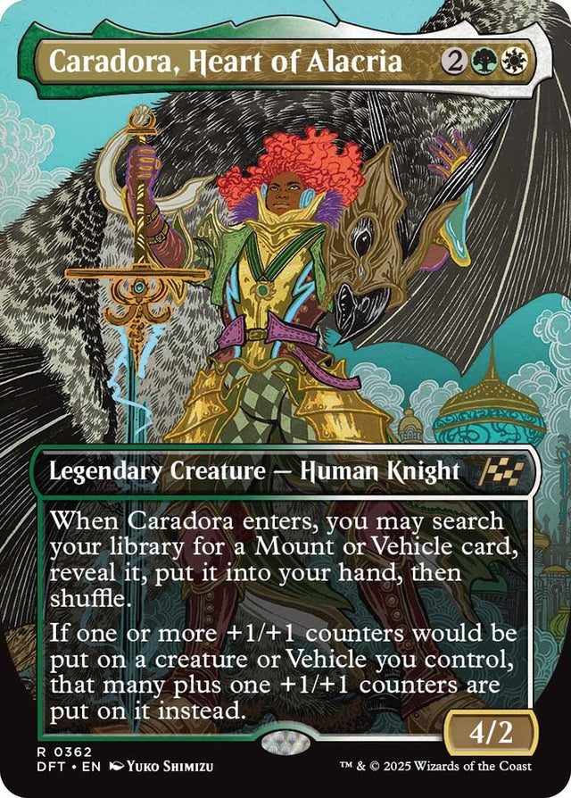 Image for Caradora, Heart of Alacria (Borderless) (362) (Foil) (Aetherdrift) (DFT) - Magic: The Gathering