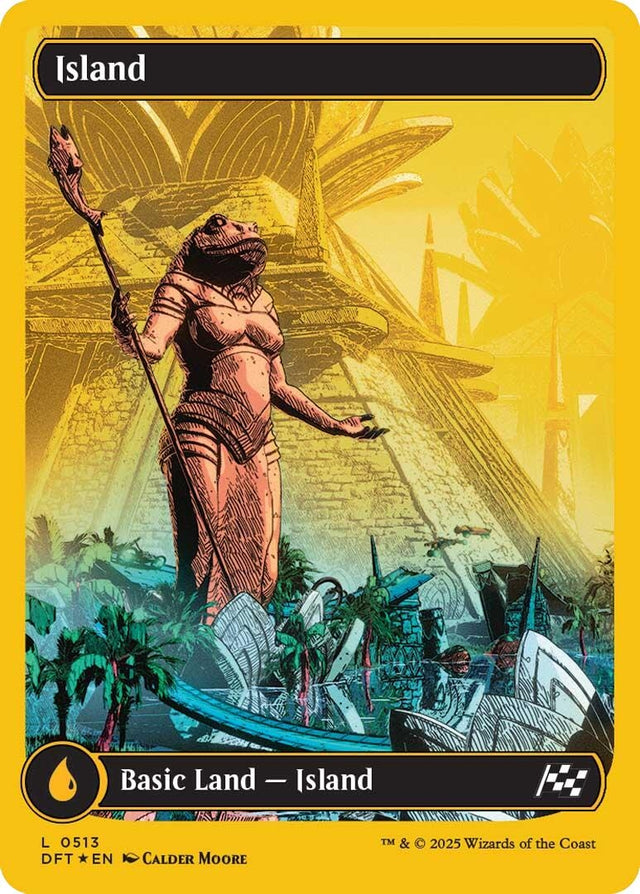 Image for Island (0513) (First-Place Foil) (513) (Foil) (Aetherdrift) (DFT) - Magic: The Gathering