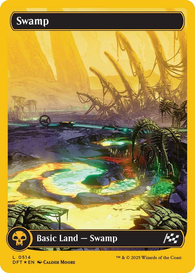 Image for Swamp (0514) (First-Place Foil) (514) (Foil) (Aetherdrift) (DFT) - Magic: The Gathering