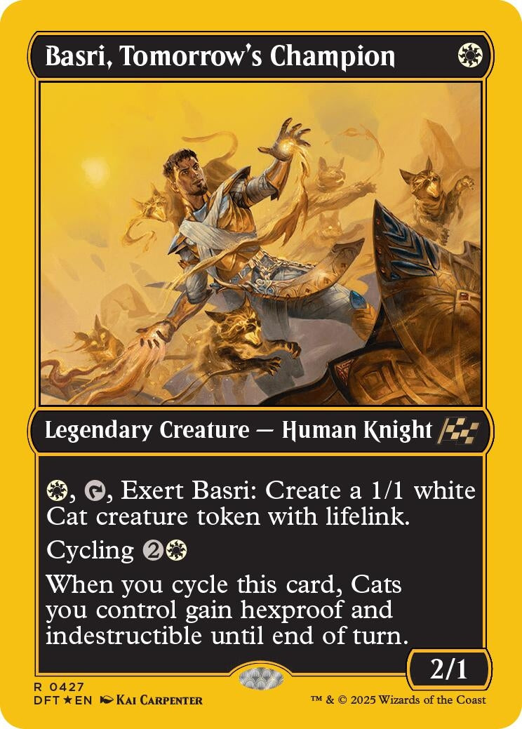 Image for Basri, Tomorrow's Champion (First-Place Foil) (427) (Foil) (Aetherdrift) (DFT) - Magic: The Gathering