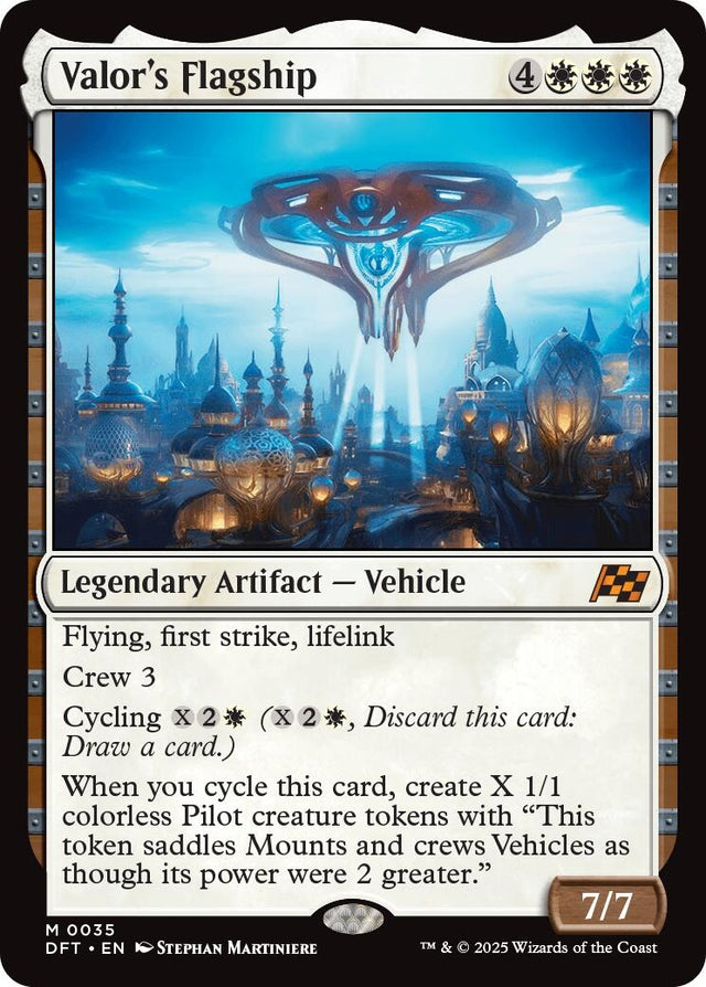 Image for Valor's Flagship (35) (Foil) (Aetherdrift) (DFT) - Magic: The Gathering