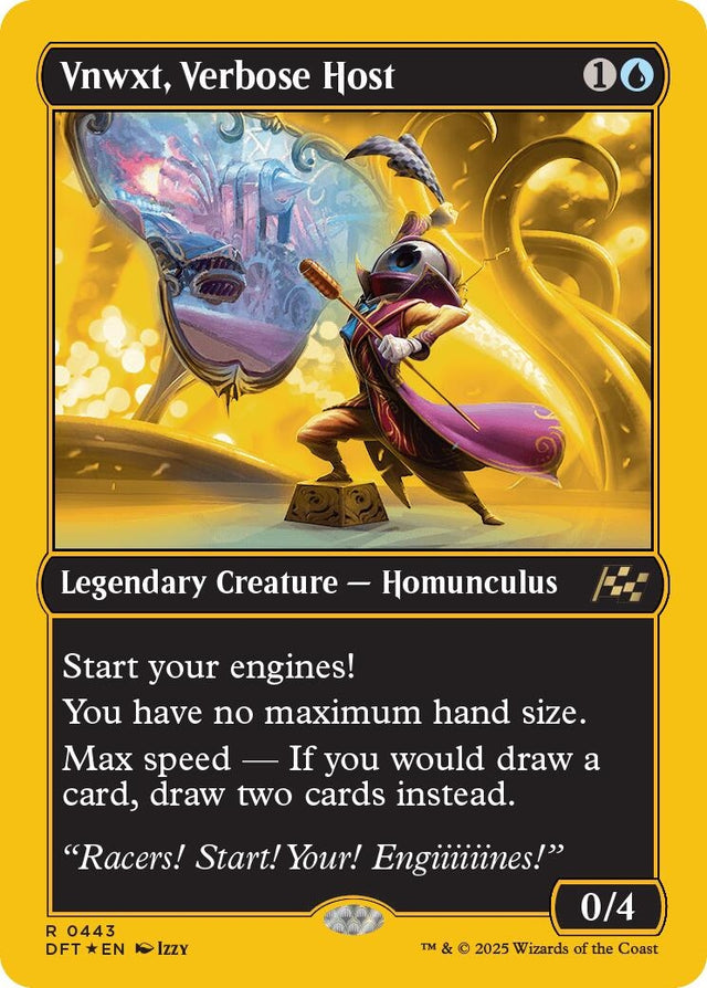 Image for Vnwxt, Verbose Host (First-Place Foil) (443) (Foil) (Aetherdrift) (DFT) - Magic: The Gathering