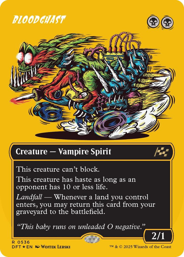 Image for Bloodghast (Borderless) (First-Place Foil) (536) (Foil) (Aetherdrift) (DFT) - Magic: The Gathering