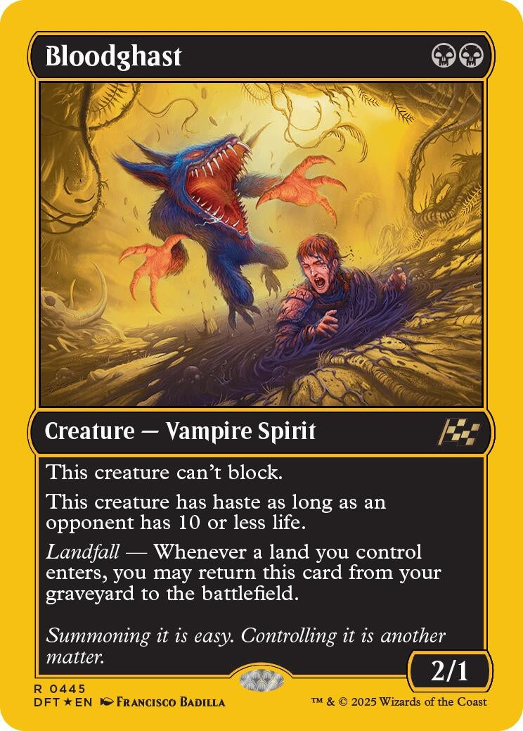 Image for Bloodghast (First-Place Foil) (445) (Foil) (Aetherdrift) (DFT) - Magic: The Gathering