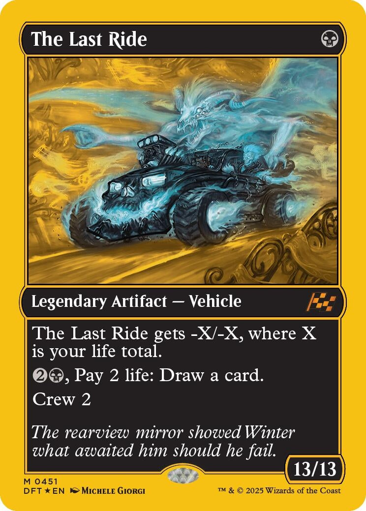 Image for The Last Ride (First-Place Foil) (451) (Foil) (Aetherdrift) (DFT) - Magic: The Gathering
