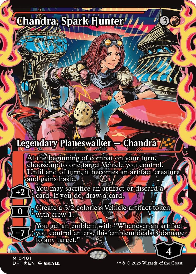 Image for Chandra, Spark Hunter (Showcase) (401) (Foil) (Aetherdrift) (DFT) - Magic: The Gathering