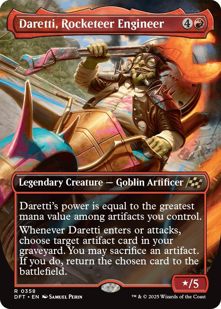 Image for Daretti, Rocketeer Engineer (Borderless) (358) (Aetherdrift) (DFT) - Magic: The Gathering