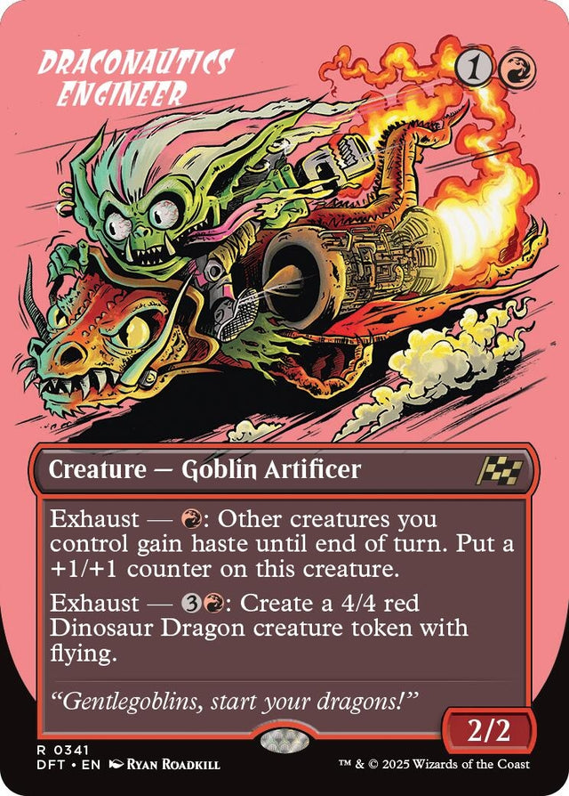 Image for Draconautics Engineer (Borderless) (341) (Foil) (Aetherdrift) (DFT) - Magic: The Gathering
