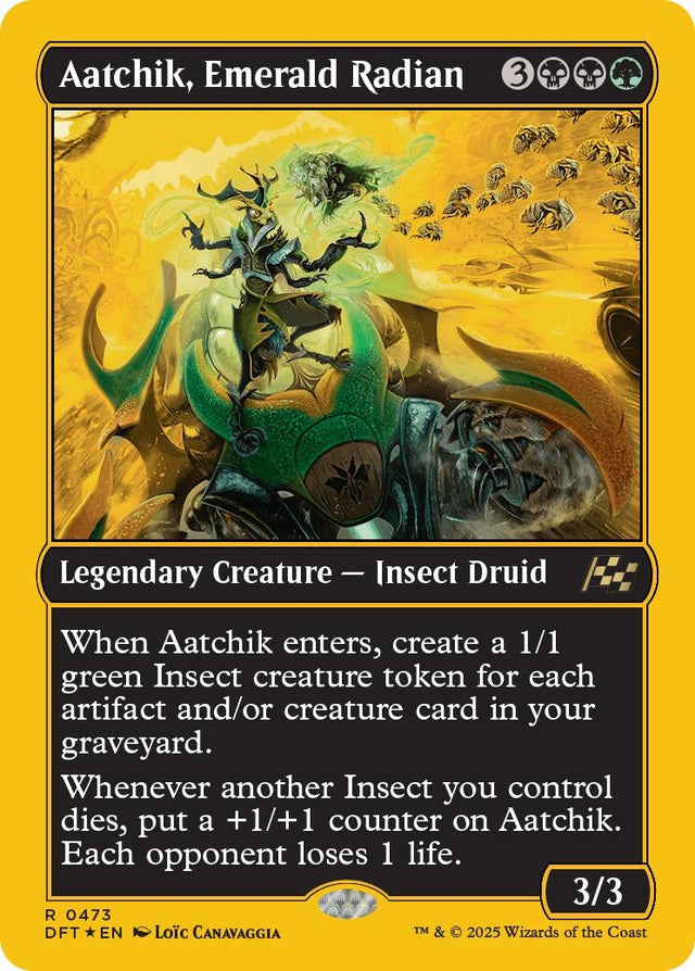 Image for Aatchik, Emerald Radian (First-Place Foil) (473) (Foil) (Aetherdrift) (DFT) - Magic: The Gathering