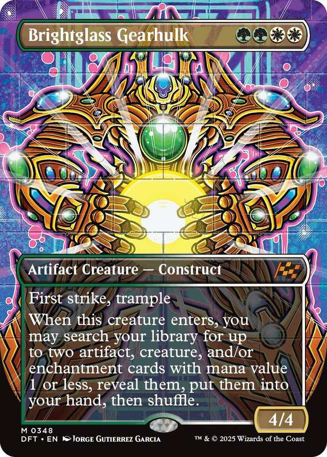 Image for Brightglass Gearhulk (Borderless) (348) (Aetherdrift) (DFT) - Magic: The Gathering