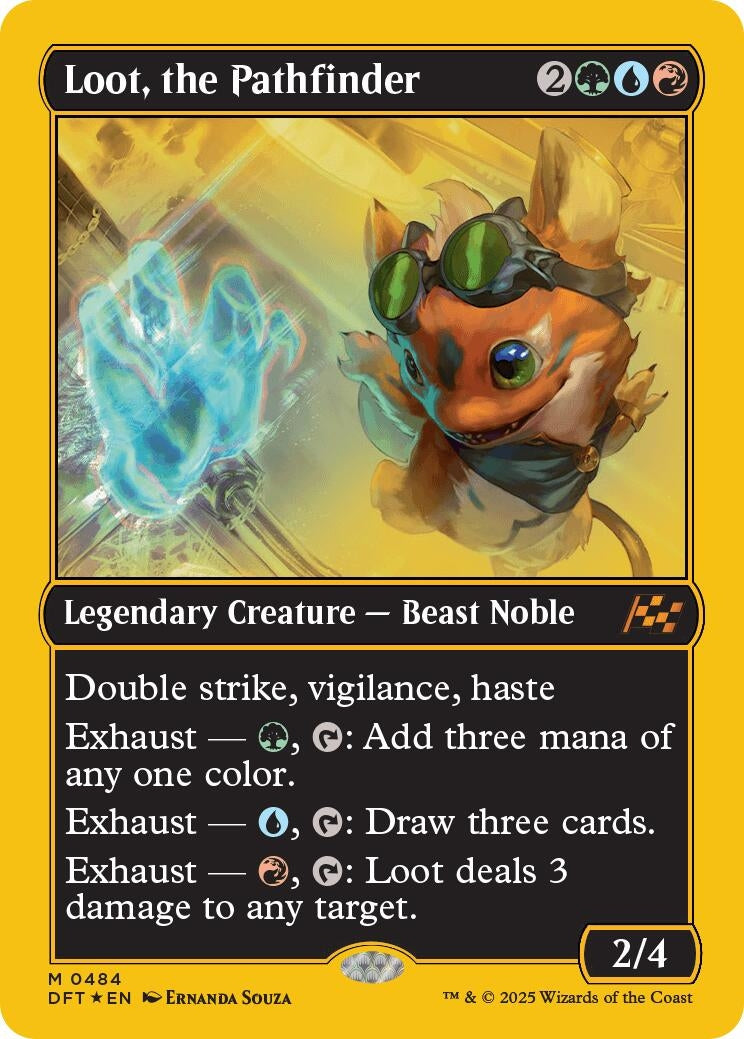 Image for Loot, the Pathfinder (First-Place Foil) (484) (Foil) (Aetherdrift) (DFT) - Magic: The Gathering
