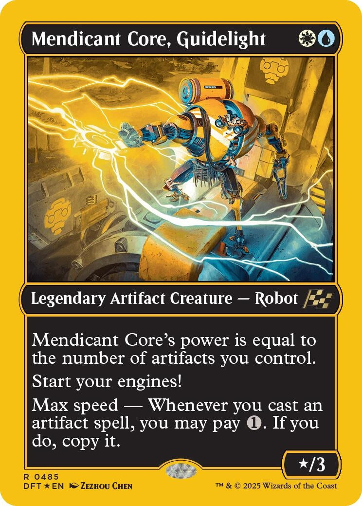 Image for Mendicant Core, Guidelight (First-Place Foil) (485) (Foil) (Aetherdrift) (DFT) - Magic: The Gathering