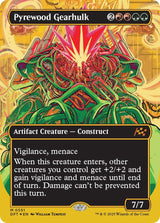 Image for Pyrewood Gearhulk (Borderless) (First-Place Foil) (551) (Foil) (Aetherdrift) (DFT) - Magic: The Gathering